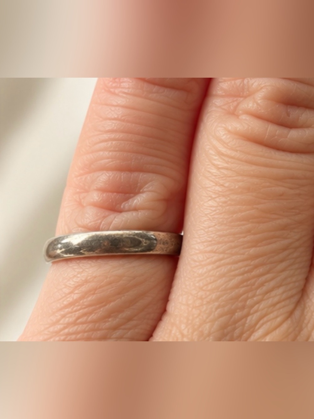 Vintage Mexican Sterling Silver Band Ring MEXICO 925 Size 5